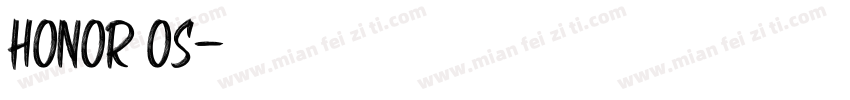 honor os字体转换